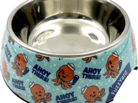 15% OFF: FuzzYard Easy Feeder Dog Bowl (Ahoy There!) Hot on Sale