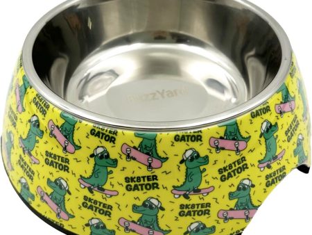 15% OFF: FuzzYard Easy Feeder Dog Bowl (Sk8ter Gator) Discount