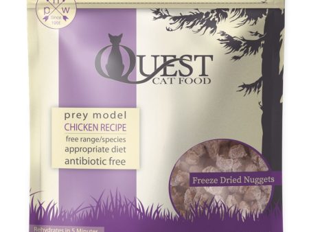 BUNDLE DEAL : Quest Prey Model Chicken Recipe Grain-Free Freeze-Dried Raw Cat Food 10oz For Sale