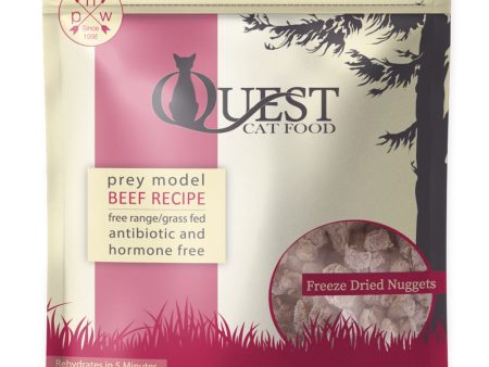 BUNDLE DEAL : Quest Prey Model Beef Recipe Grain-Free Freeze-Dried Raw Cat Food 10oz on Sale