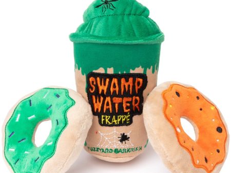 15% OFF: FuzzYard Halloween Swamp Water Frappe & Donuts Plush Dog Toys (3-Pack Set) Online now