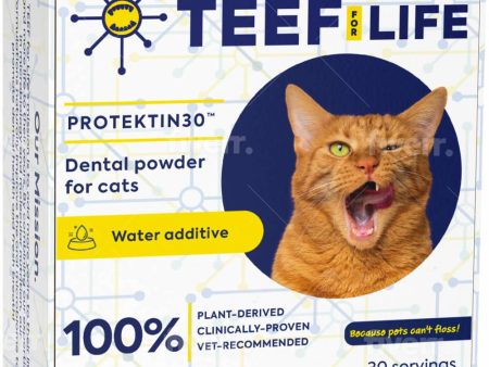 20% OFF: Teef! Protektin30 Prebiotic Dental Powder Cat Water Additive 3g Supply