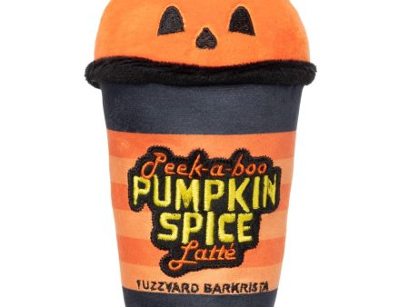 15% OFF: FuzzYard Halloween Peek-A-Boo Pumpkin Spice Latte Plush Dog Toy Sale