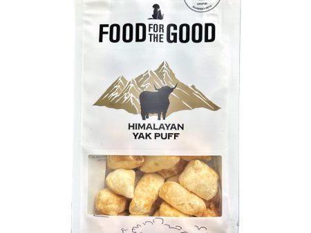 25% OFF: Food For The Good Himalayan Yak Puff Grain-Free Dog Treats 65g Supply