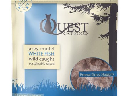 BUNDLE DEAL : Quest Prey Model White Fish Recipe Grain-Free Freeze-Dried Raw Cat Food 10oz Online