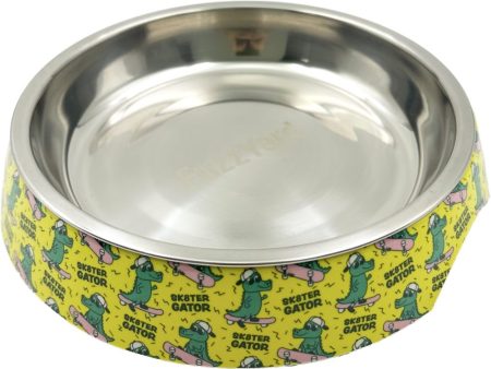 15% OFF: FuzzYard Easy Feeder Cat Bowl (Sk8ter Gator) For Cheap