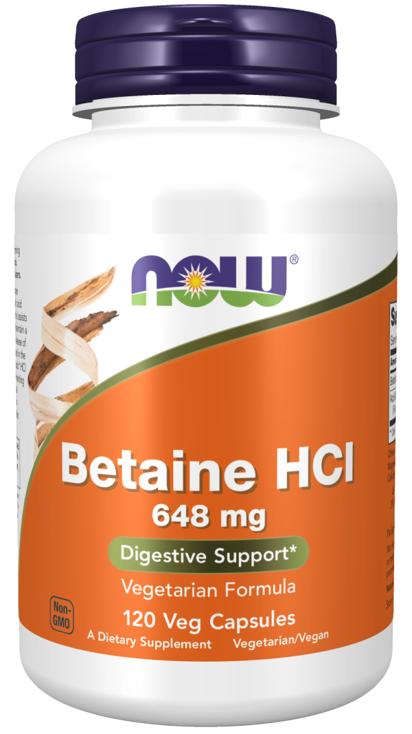 Betaine HCI 648 mg  120 Capsules Vegan For Discount