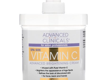 Advanced Clinicals Vitamin C, Advanced Brightening Cream,454g For Sale