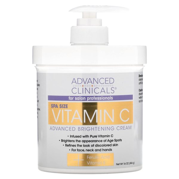 Advanced Clinicals Vitamin C, Advanced Brightening Cream,454g For Sale