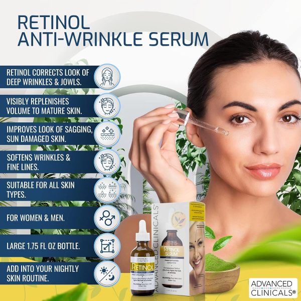 Advanced Clincials Retinol Anti-Wrinkle Serum 52ML Sale