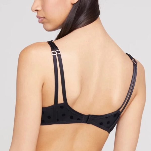 Lou - Larmes De Rose Triangle Bra - Black Hot on Sale