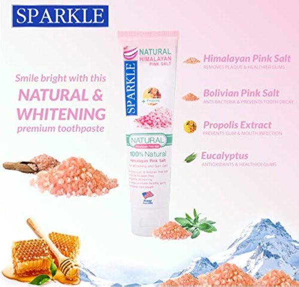 Sparkle Natural Himalayan Pink Salt Toothpaste 100G Supply