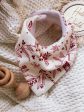 CHRISTMAS waffle Bandana Bib ~ White For Discount