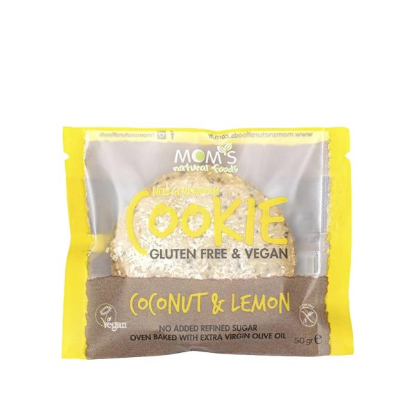 Mom s Natural Food - Coconut & Lemon GF Cookie 50 G For Discount