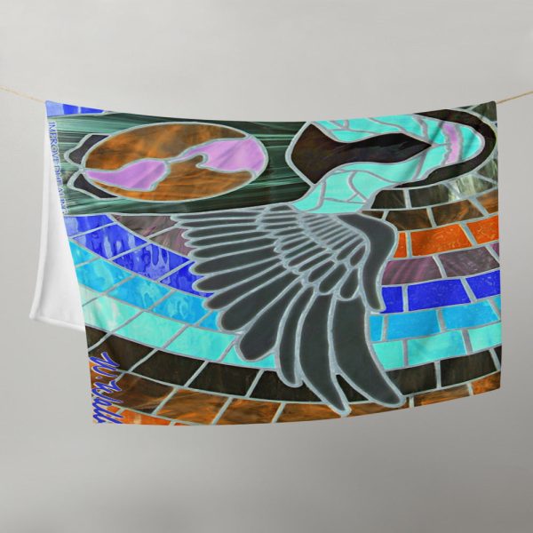 Angel of Healing Throw Blanket - Blue Theme For Discount