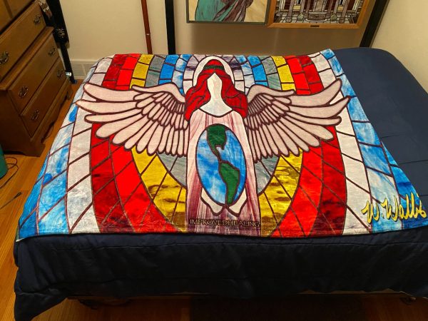 Angel of Healing Throw Blanket - Red Theme For Discount