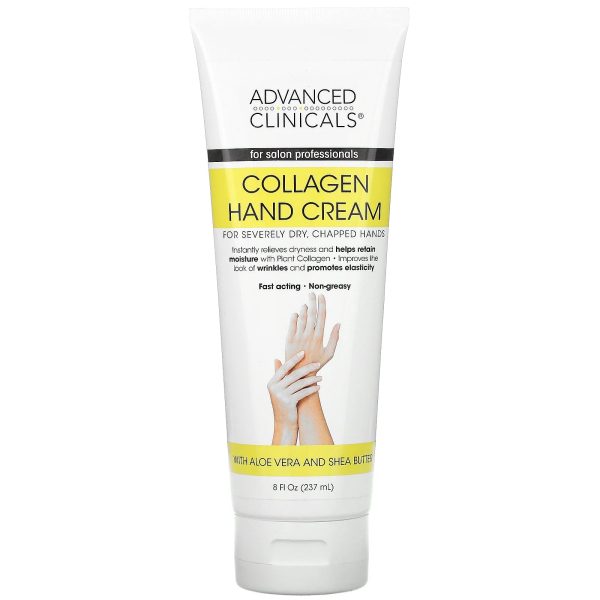 Advanced Clinicals Collagen Hand Cream 8 fl oz (237 ml) Discount