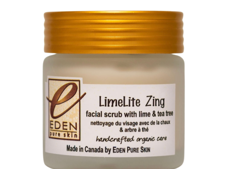 LimeLite Zing - facial scrub with lime & tea tree for COMBINATION   OILY SKIN Discount