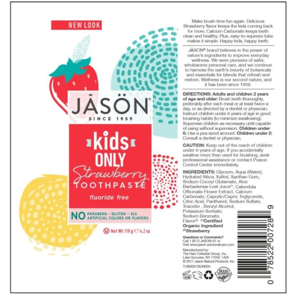 Jason Kids Only Strawberry Toothpaste Discount