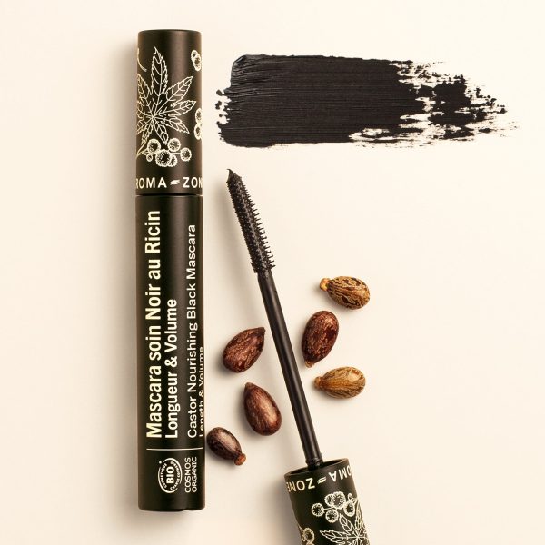 AROMA ZONE NOURISHING BLACK MASCARA WITH ORGANIC CASTOR 10ML Sale