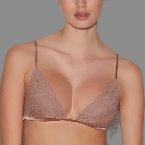 Fleur Du Mal - Essentials Triangle Bra - Nude Hot on Sale