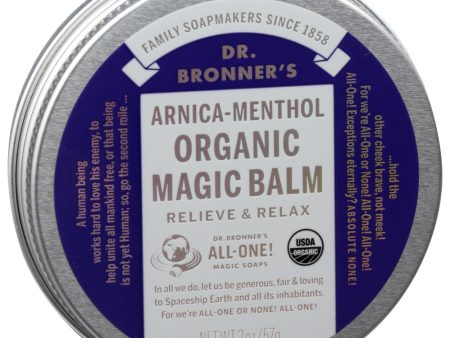 Dr Bronner s Arnica-Menthol Organic Magic Balm, 2 oz. For Sale