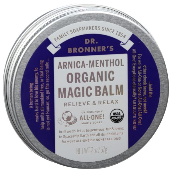 Dr Bronner s Arnica-Menthol Organic Magic Balm, 2 oz. For Sale