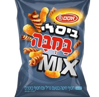 Bamba & Bissli BBQ snack Mix, Osem, 80g For Sale