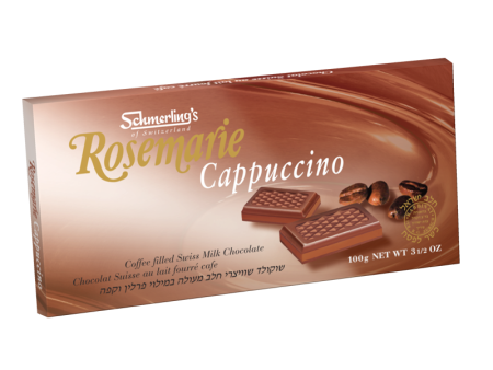 Rosemarie, Swiss made Milk chocolate with Cappuchino flavored perline filling, 100g Online