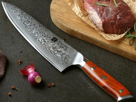 Zhiyu Damascus Steel Chef Knife Supply