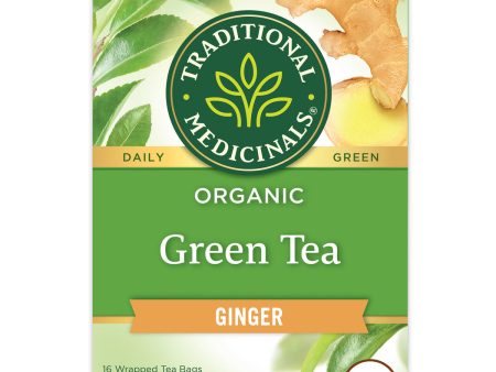 Traditional Medicinals Organic Green Tea Ginger 24G on Sale