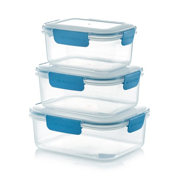 Set of 3 Fresco Food Container 1100ml, 1600ml & 2100ml on Sale