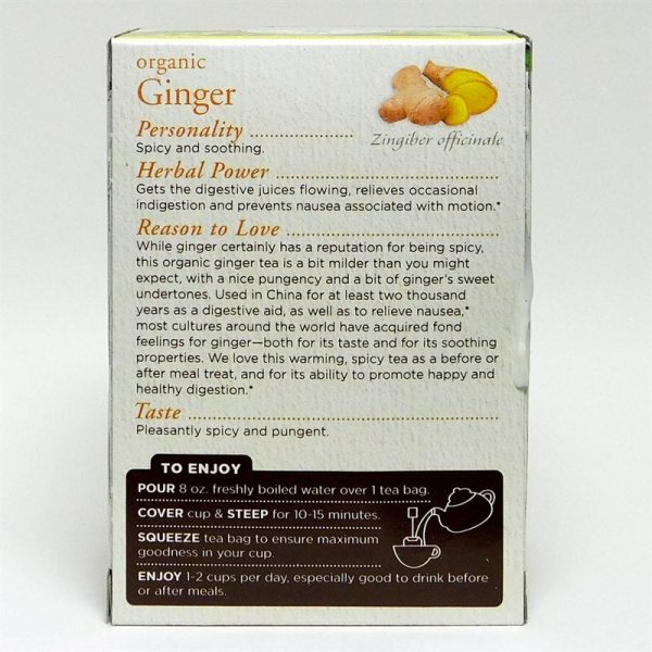 Traditional Medicinals    Organic Ginger Tea 16 Bags Sale