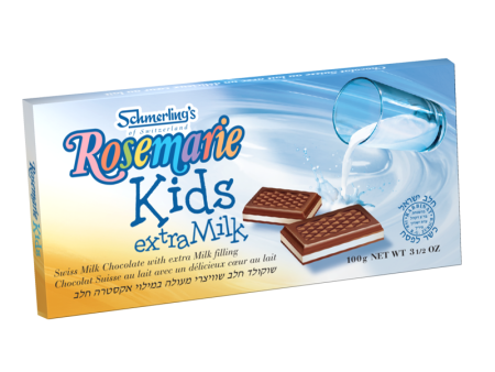 Rosemarie Kids, Fine Swiss milk chocolate with extra milk filling, 100g on Sale