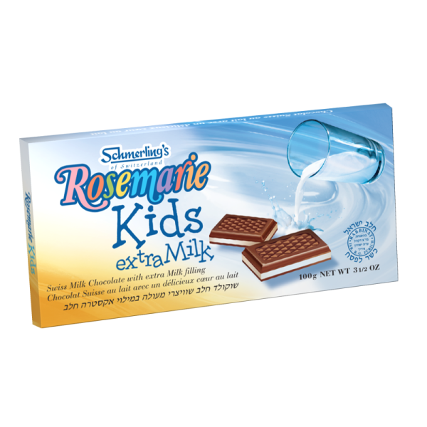 Rosemarie Kids, Fine Swiss milk chocolate with extra milk filling, 100g on Sale