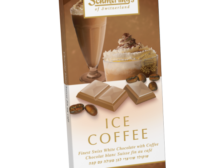 MIlk Chocolate with Ice Coffee flavored Perline filling, Schmerling, 100g For Sale