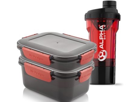 0.6 & 1.1 Set Fresco Lunch Box + Alpha Bottle 500 POD Online Sale