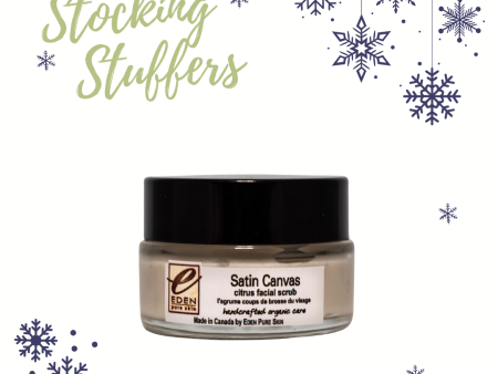 Stocking Stuffer: Satin Canvas - citrus facial scrub for ALL SKIN TYPES on Sale