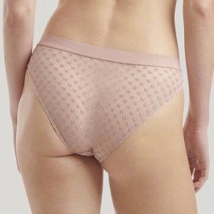 Wolford - Lace & Logo Brief - Powder Pink Online