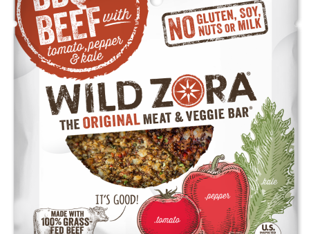 Wild Zora    Meat & Veggie Bar BBQ Beef 1.1 oz For Sale