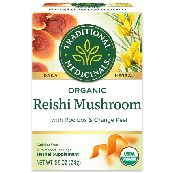 Traditional Medicinals Organic Reishi Mushroom with Rooibos & Orange Peel 24G Sale