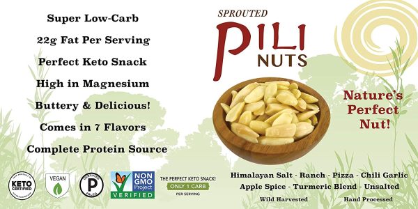 Pure Traditions    Sprouted Pili Nuts, Himalayan Salt Sale