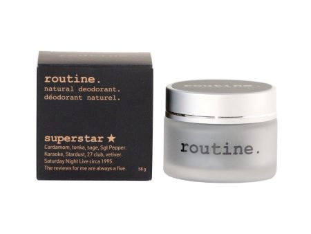 Routine Deodorant Creme - Superstar - Activated Charcoal on Sale