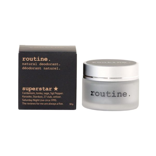 Routine Deodorant Creme - Superstar - Activated Charcoal on Sale