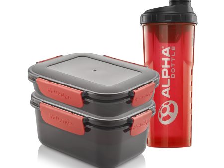 0.6 & 1.1 Set Fresco Lunch Box + Alpha Bottle 1000 Cheap