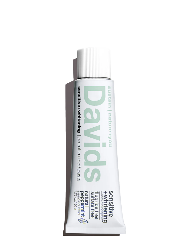 Davids Premium Toothpaste Sensitive Whitening Nano-Hydroxyapatite   Peppermint 50g. Cheap