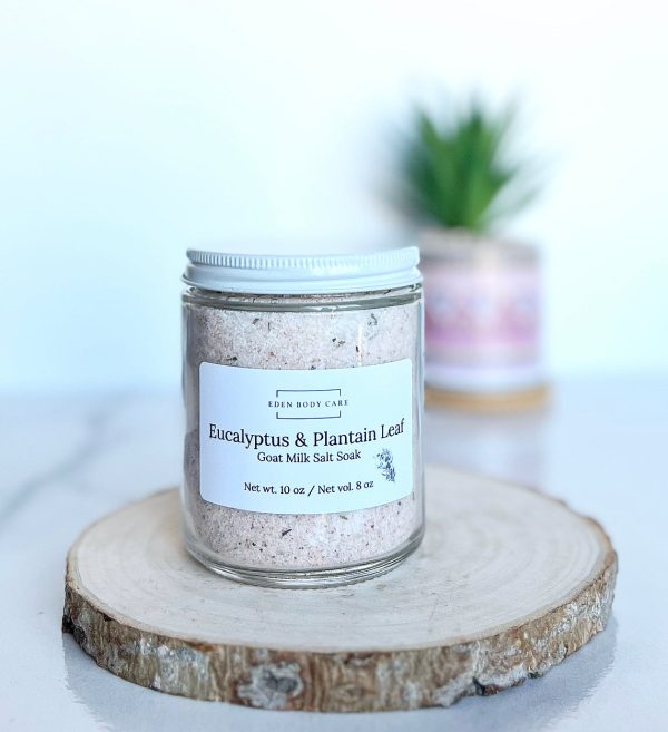 Eucalyptus & Plantain Leaf Goat Milk Salt Soak Fashion