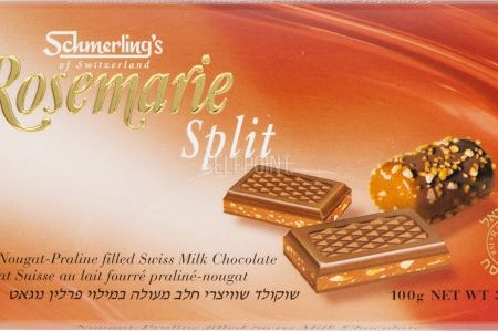 Rosemarie Split,Fine Swiss milk chocolate with Nougat Perline filling, 100g Online