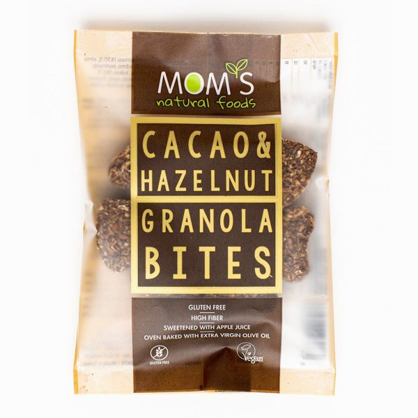 Mom’s Natural Foods, Cocao & Hazelnut Granola Bites 50 G Fashion