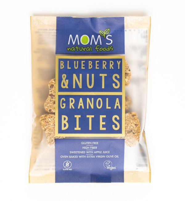 Mom’s Natural Foods, BlueBerry & Nuts Granola Bites 50 For Discount